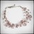Illusion Beaded Bracelet - Silver and Smoke Pink