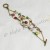 Antique Bronze Tone Enamelled Ladybug Bracelet