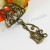 Scarf Ring Pendant Slider, Antique Bronze Birdcage