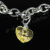 Silver Plated Single Heart Charm Bracelet - Lemon
