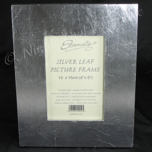 Artisan Photo Frame -  Genuine Silver Leaf 4 x 6