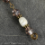 Beaded Bookmark, Freshwater Pearls, Glass, Antique Bronze Finish