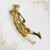 Golfer Brooch Pin, Golf Player, Gold Plated, Enamelled