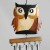 Handcrafted Wooden Owl Windchimes - Bertie